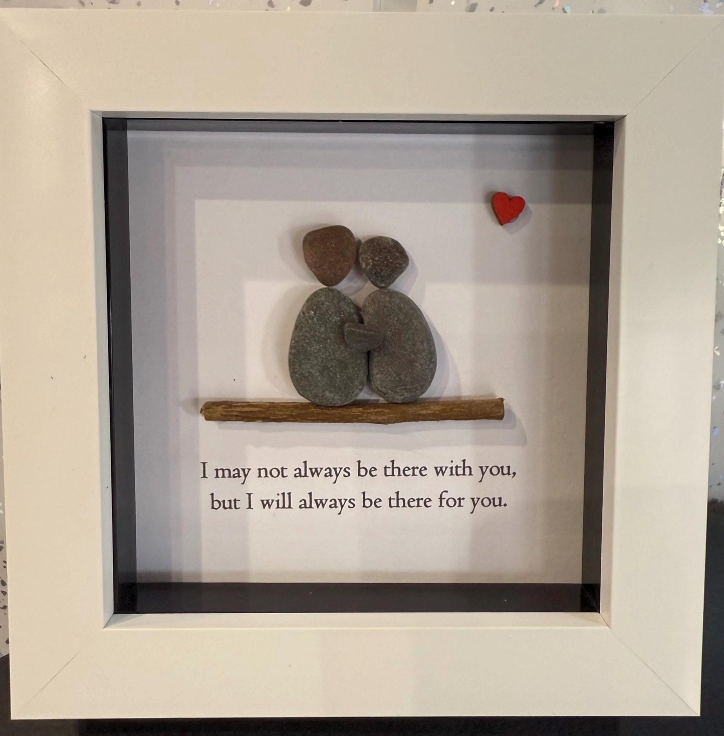 4”x4” friends /partner pebble art gift, friend gift, friends