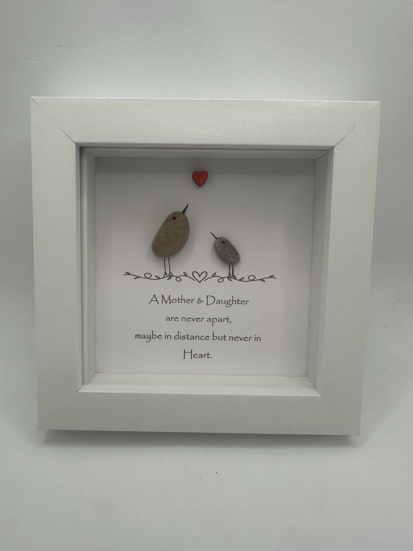 Mothers day pebble art, Mothers day gift, mum gift, A Mother and Daughter are never apart, pebble art