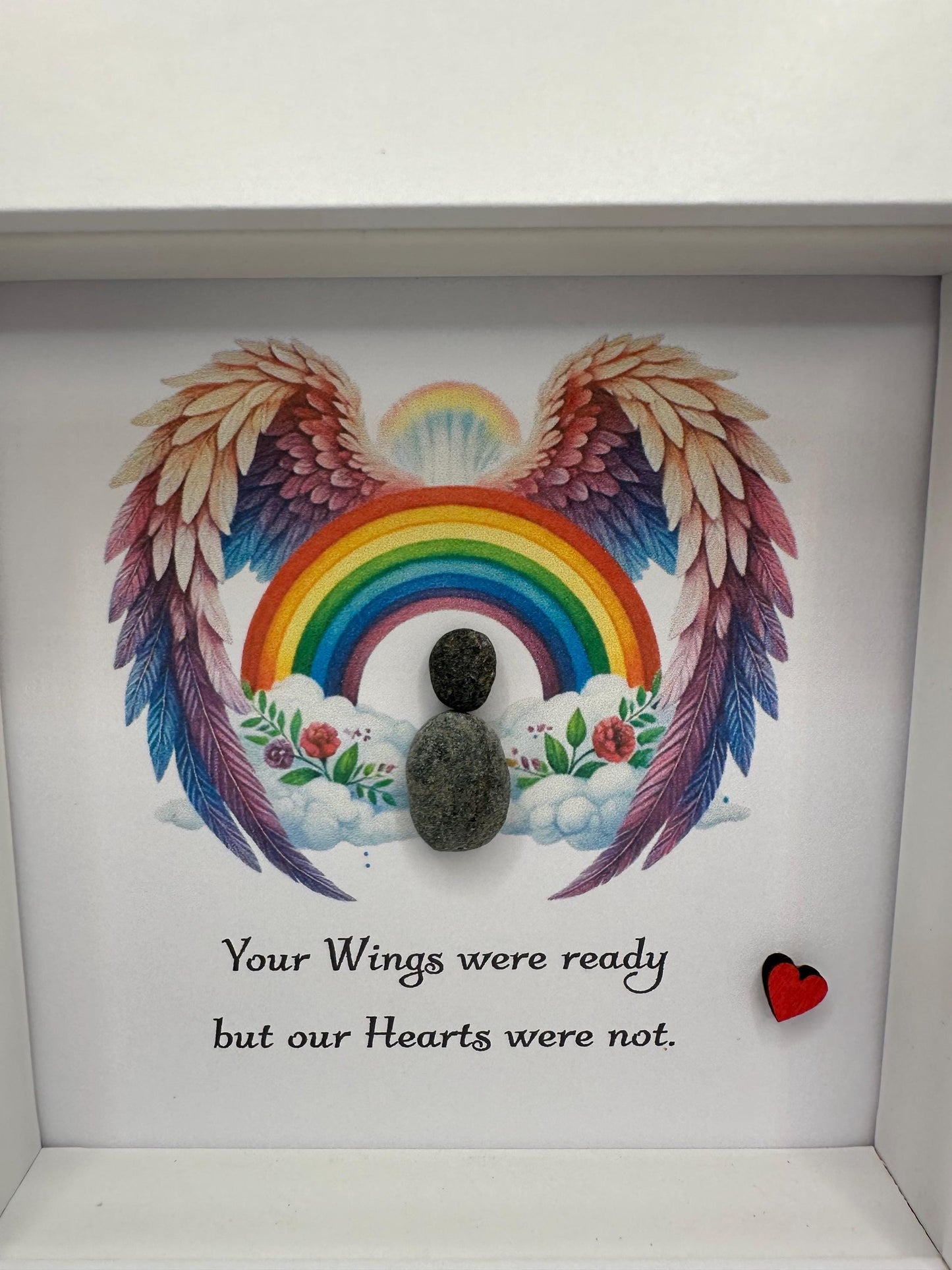 your wings were ready but our hearts were not, sympathy gift, bereavement gift, sympathy card, angel gift, guardian angel, bereavement
