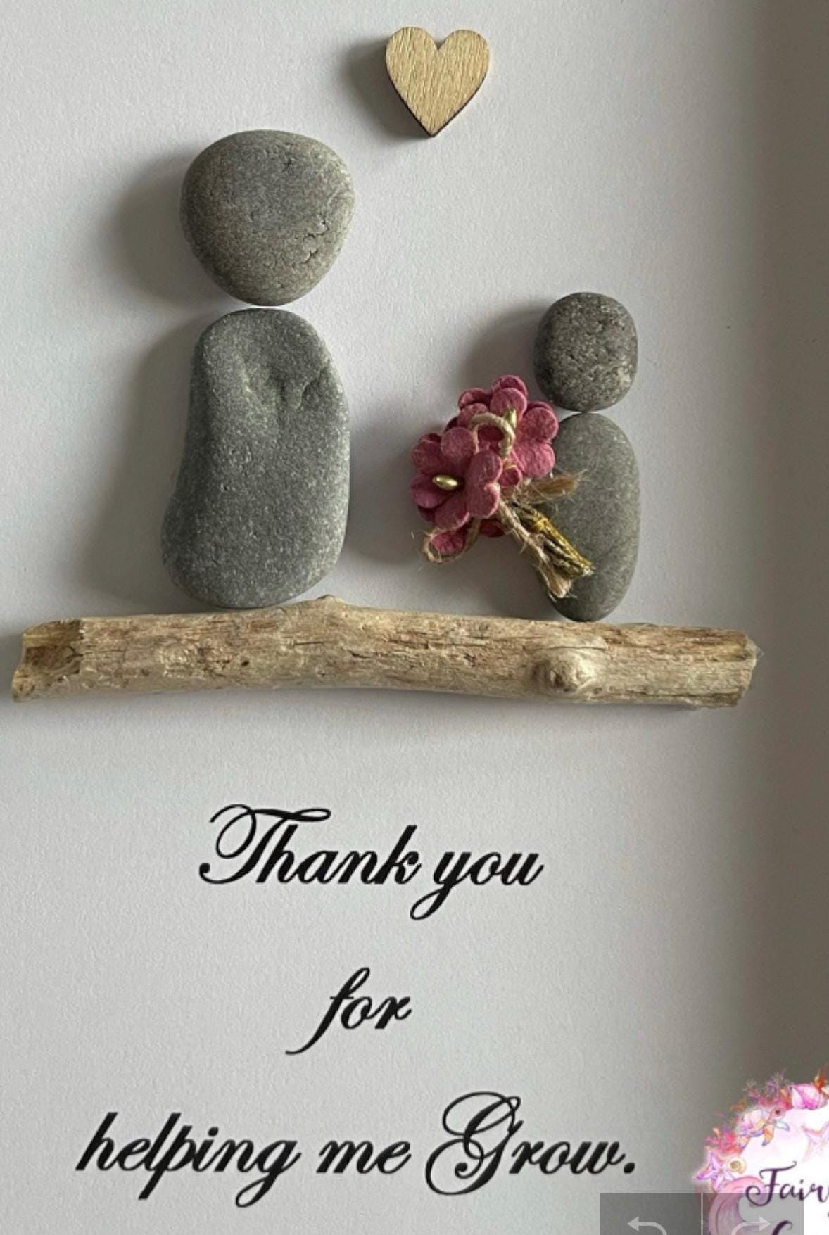 Pebble art teacher gift, thank you gift