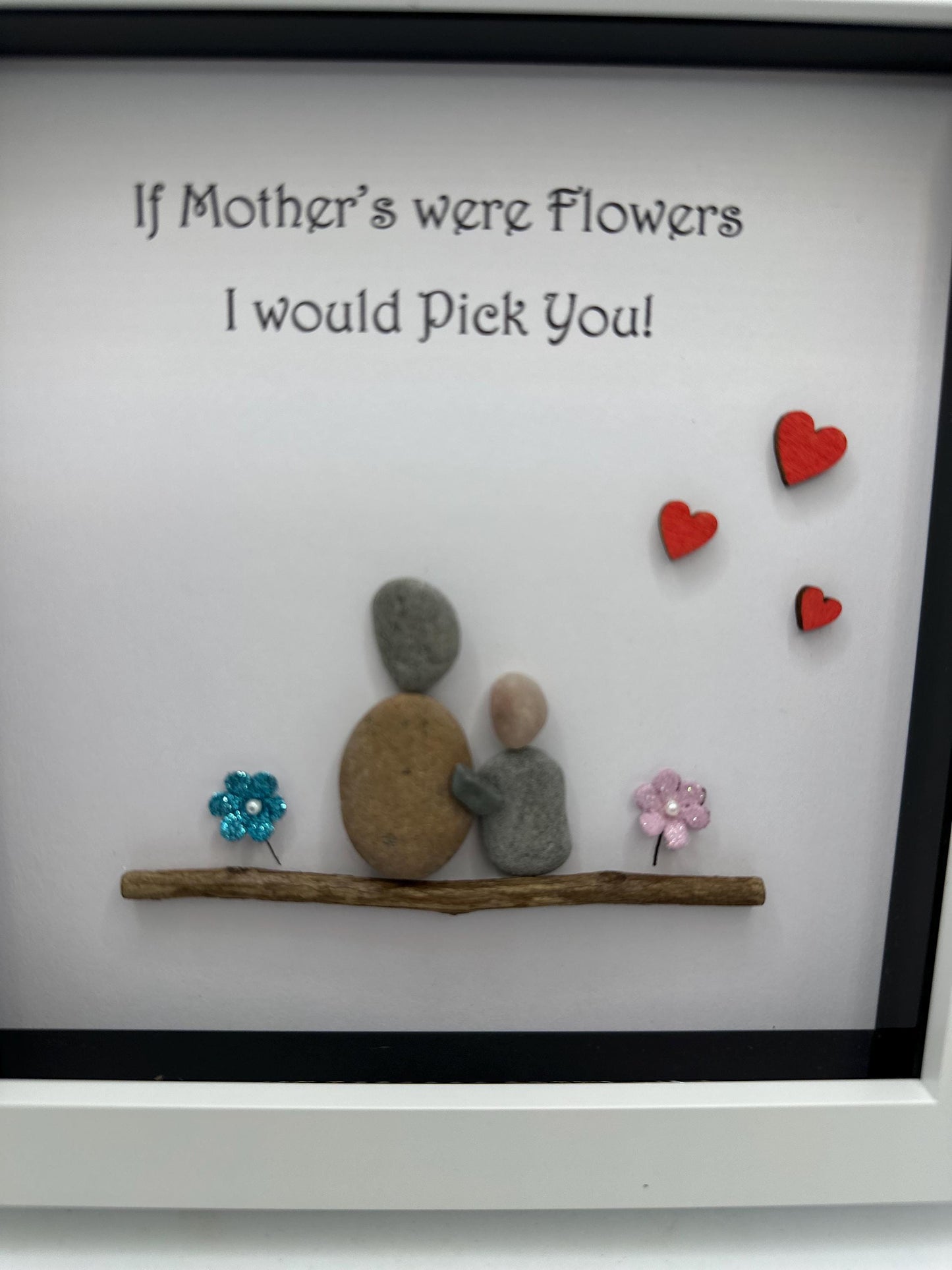 Mothers day pebble art, Mothers day gift, mum gift, if mothers were flowers gift, pebble art gift, pebble art, mum gift, sentimental gifts