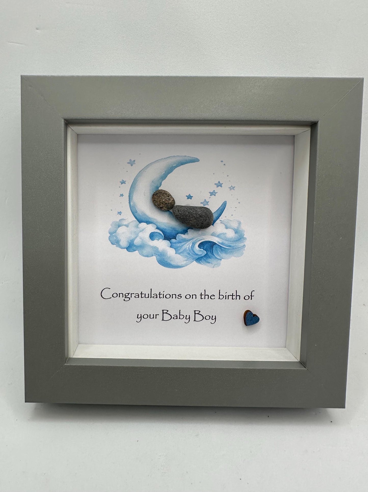 new baby boy pebble art, pebble art new baby, new baby boy, pebble art, new baby gift, new baby boy gift,