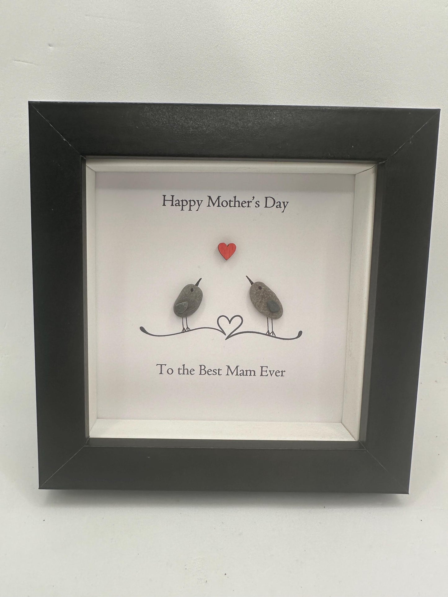Mothers day pebble art, Mothers day gift, mum gift, bird pebble art , pebble art, pebble art birds, love gifts, mother and daughter gift