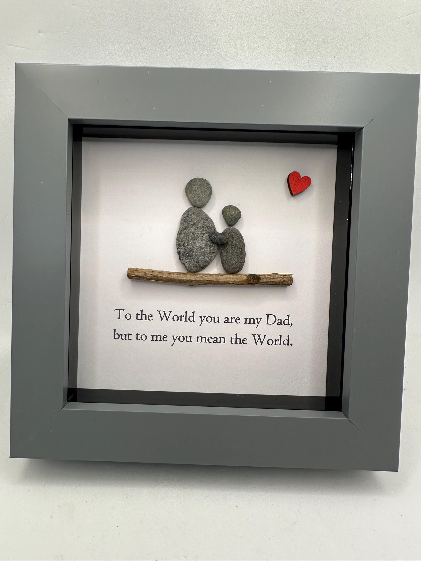 happy Father’s Day pebble art, dad you rock, pebble art father, pebble art dad