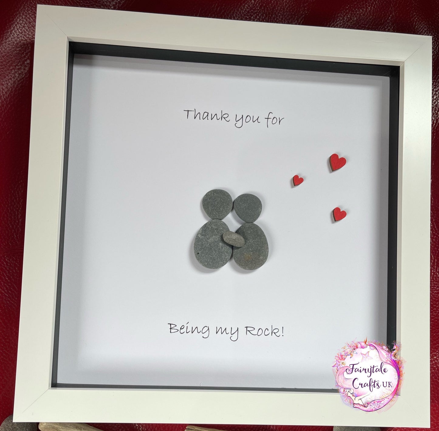 Pebble Art Friends Frame: framed pebble Gift, you rock, friends pebble art, pebble art, pebble art couple gift. Stone art,