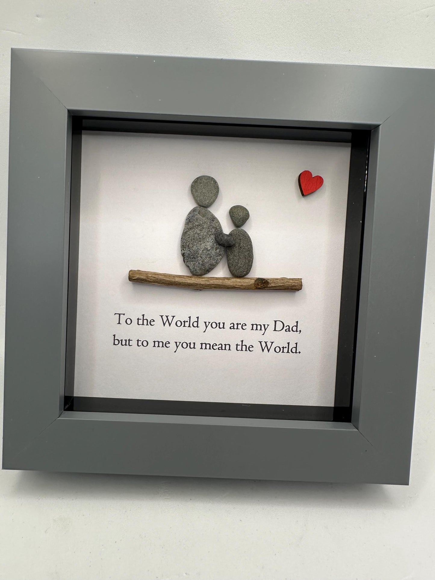 happy Father’s Day pebble art, dad you rock, pebble art father, pebble art dad