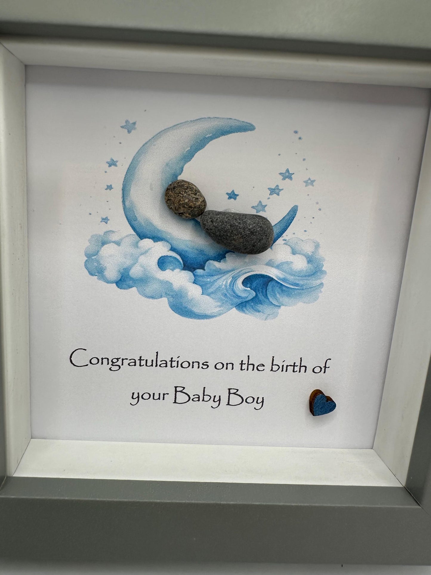 new baby boy pebble art, pebble art new baby, new baby boy, pebble art, new baby gift, new baby boy gift,