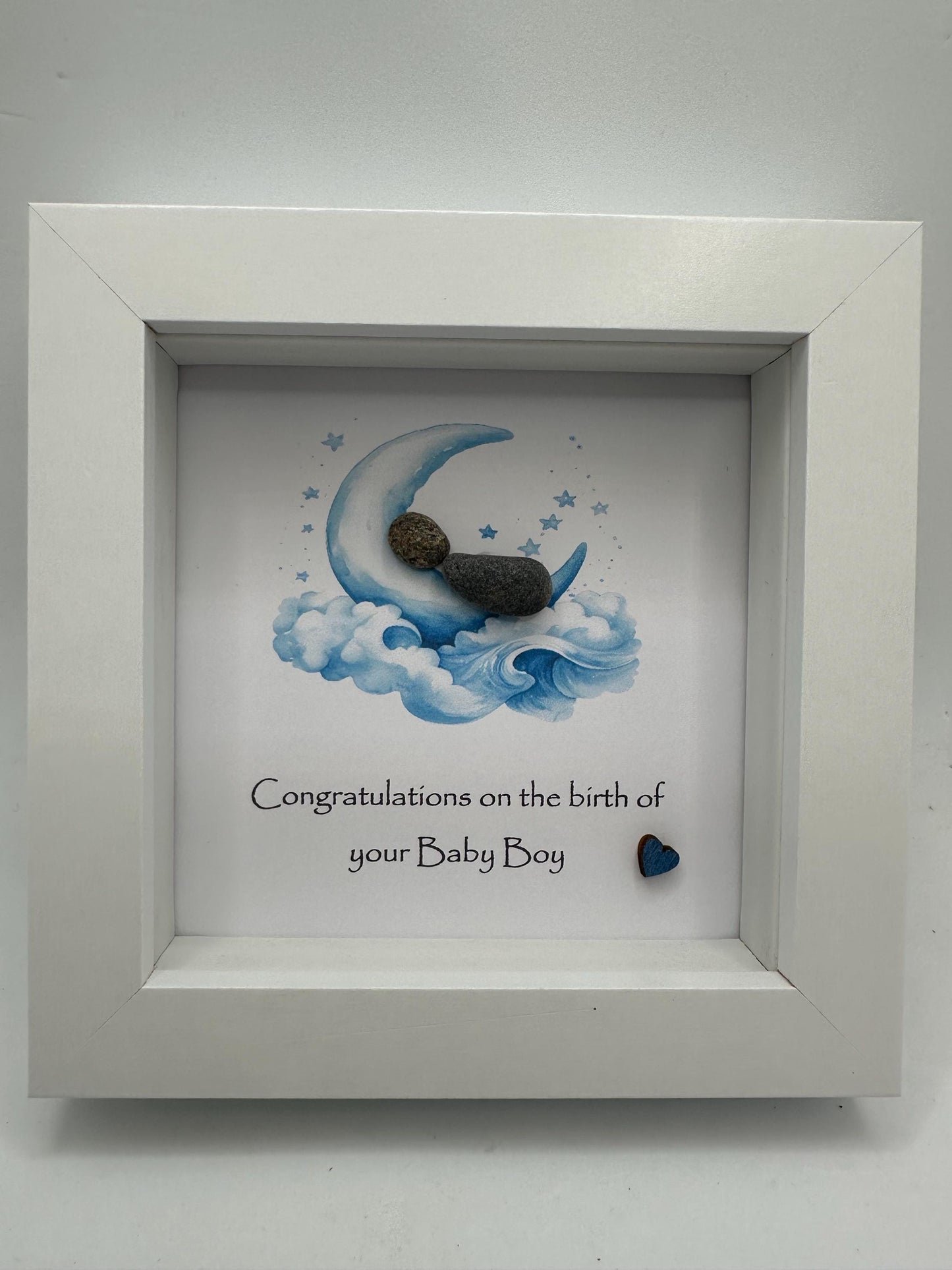 new baby boy pebble art, pebble art new baby, new baby boy, pebble art, new baby gift, new baby boy gift,