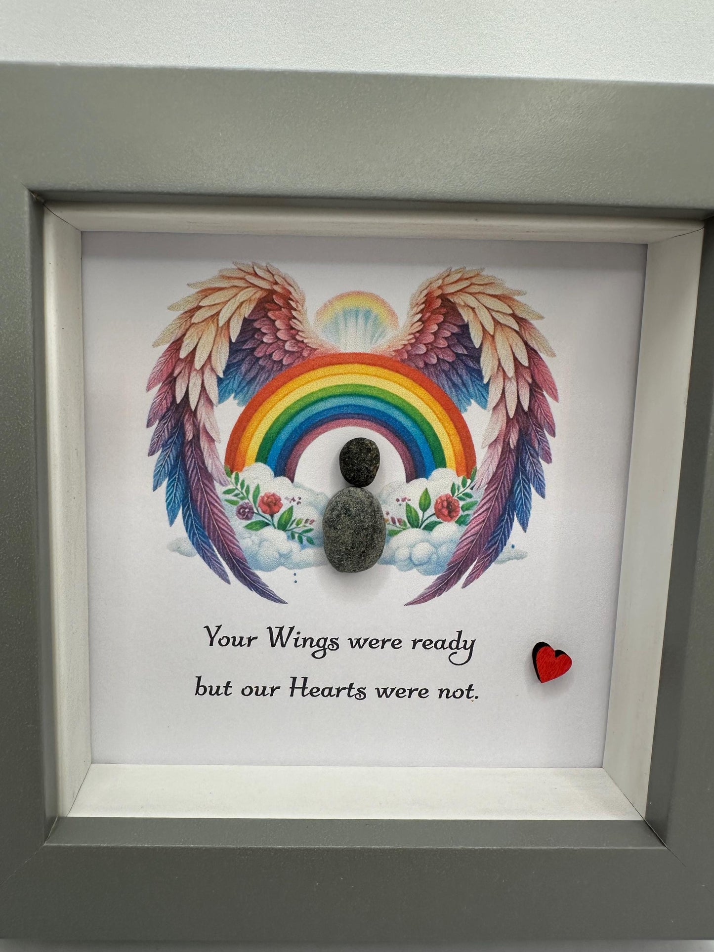 your wings were ready but our hearts were not, sympathy gift, bereavement gift, sympathy card, angel gift, guardian angel, bereavement