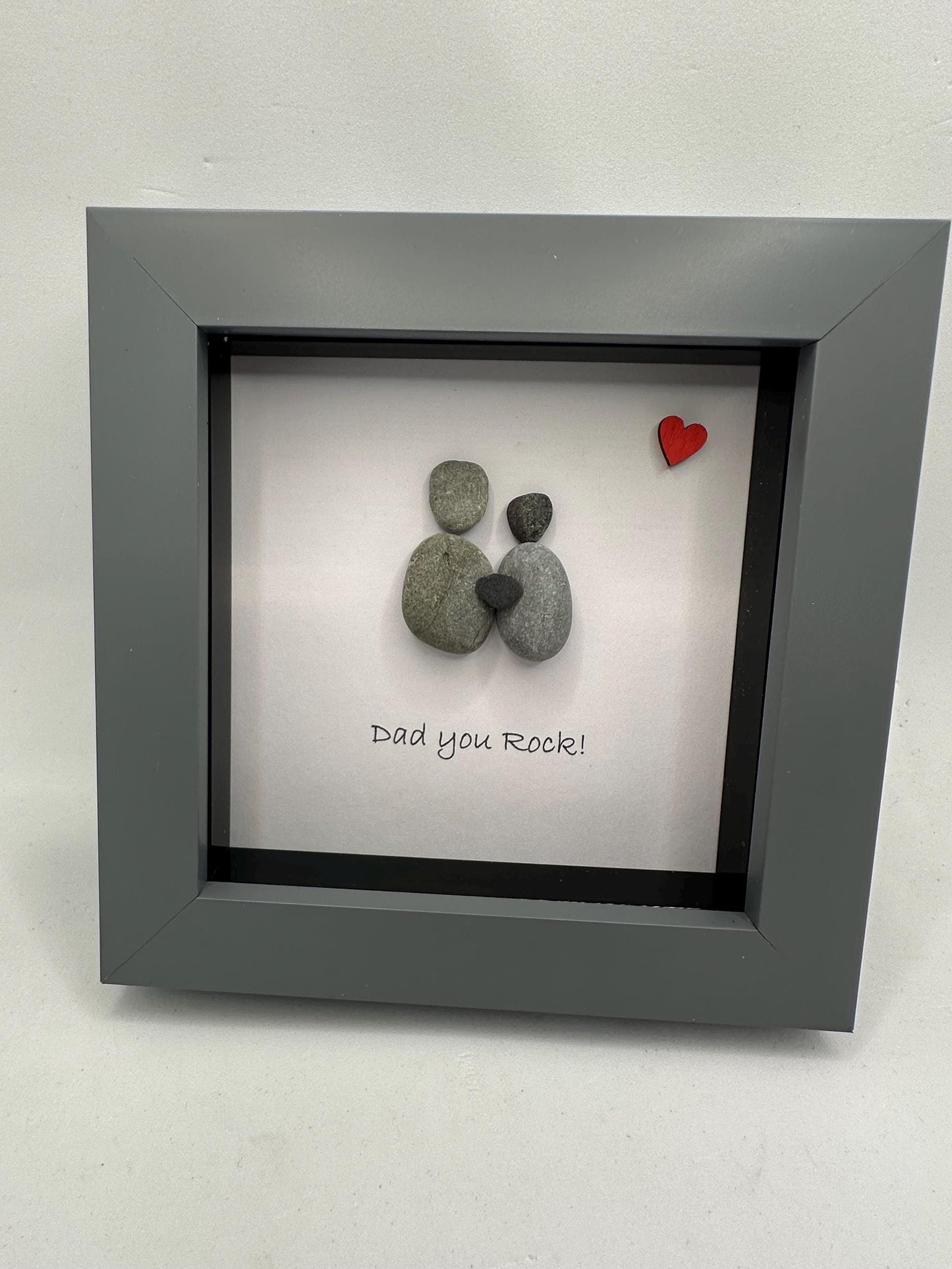 happy Father’s Day pebble art, dad you rock, pebble art father, pebble art dad
