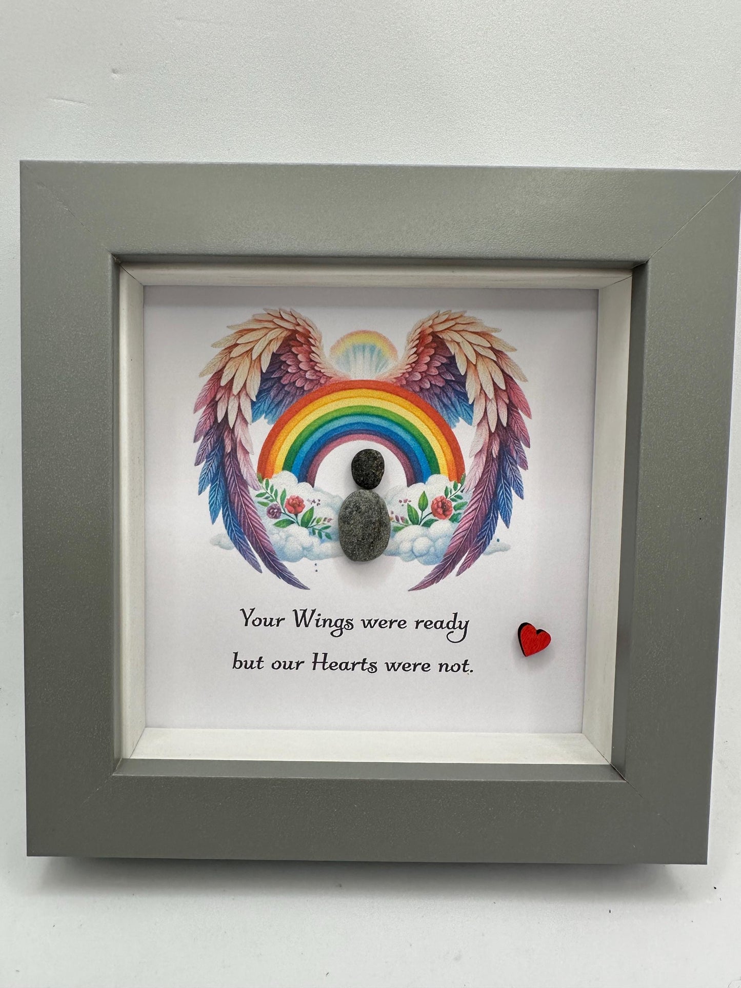 your wings were ready but our hearts were not, sympathy gift, bereavement gift, sympathy card, angel gift, guardian angel, bereavement