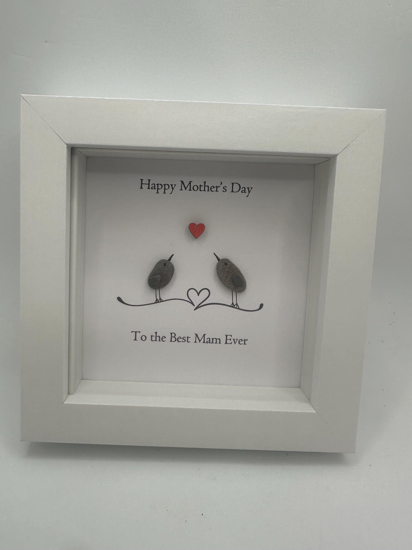 Mothers day pebble art, Mothers day gift, mum gift, bird pebble art , pebble art, pebble art birds, love gifts, mother and daughter gift