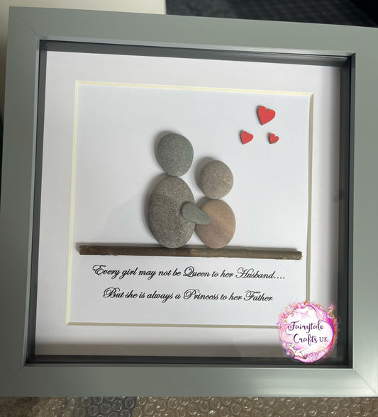 Father’s Day, Father’s Day pebble art, dad pebble art, stepdad, pebble art, Scottish art, dad gifts, family pebble art,