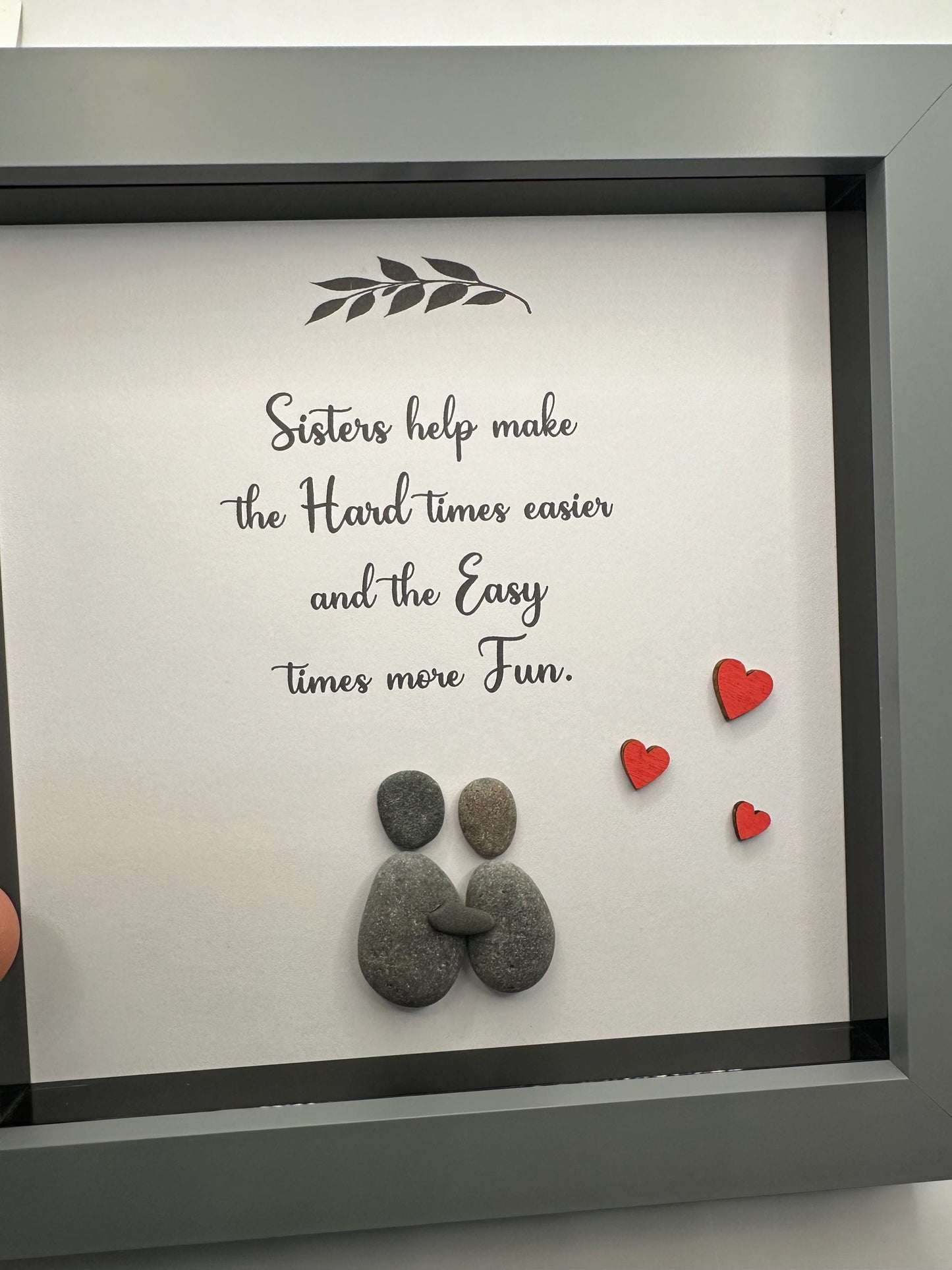 sister pebble art, sister miles apart, sister gift, pebble art sister, sister pebble gift, sisters, sister