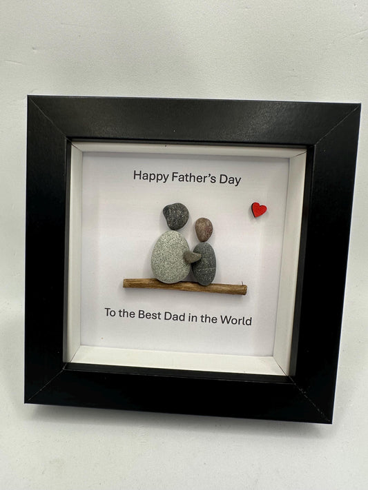happy Father’s Day pebble art, pebble art father, pebble art dad