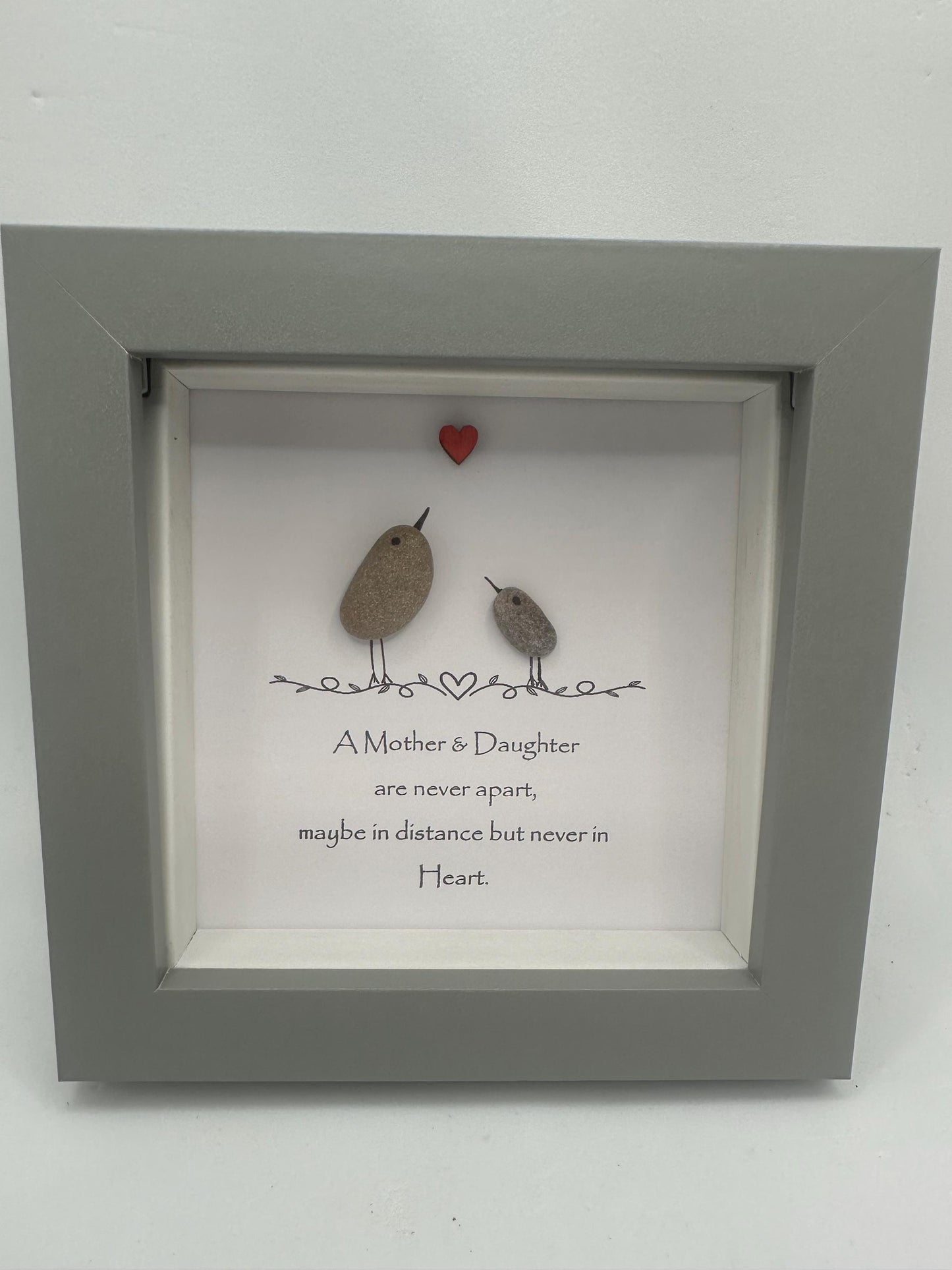 Mothers day pebble art, Mothers day gift, mum gift, A Mother and Daughter are never apart, pebble art