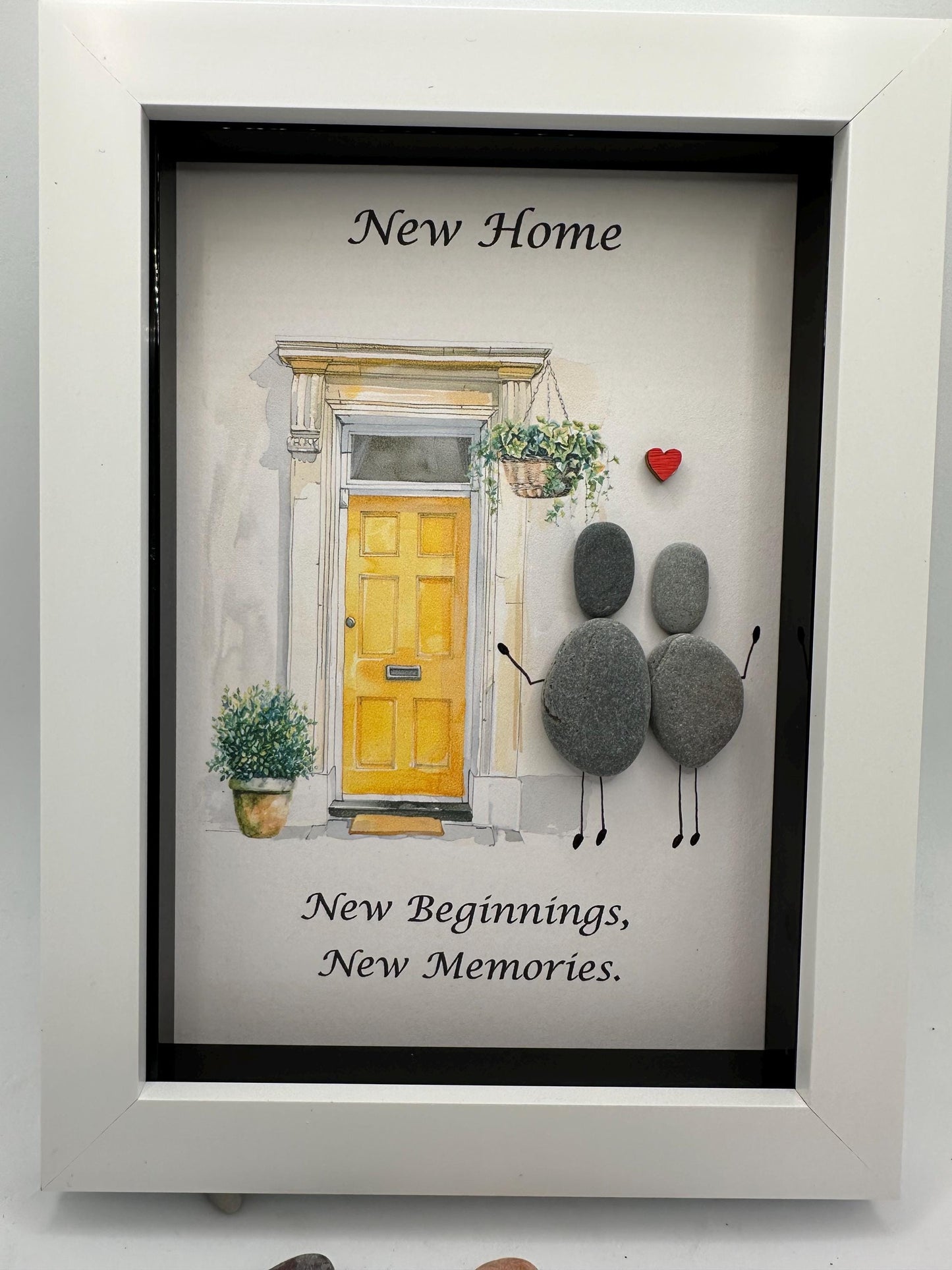 new home pebble art, pebble art new home, new home gift, new home, moving house gift