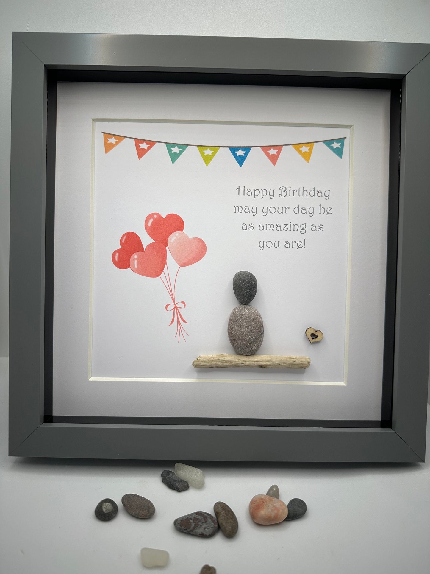 Birthday pebble art, pebble art birthday , friend gift, gifts for friends, pebble art