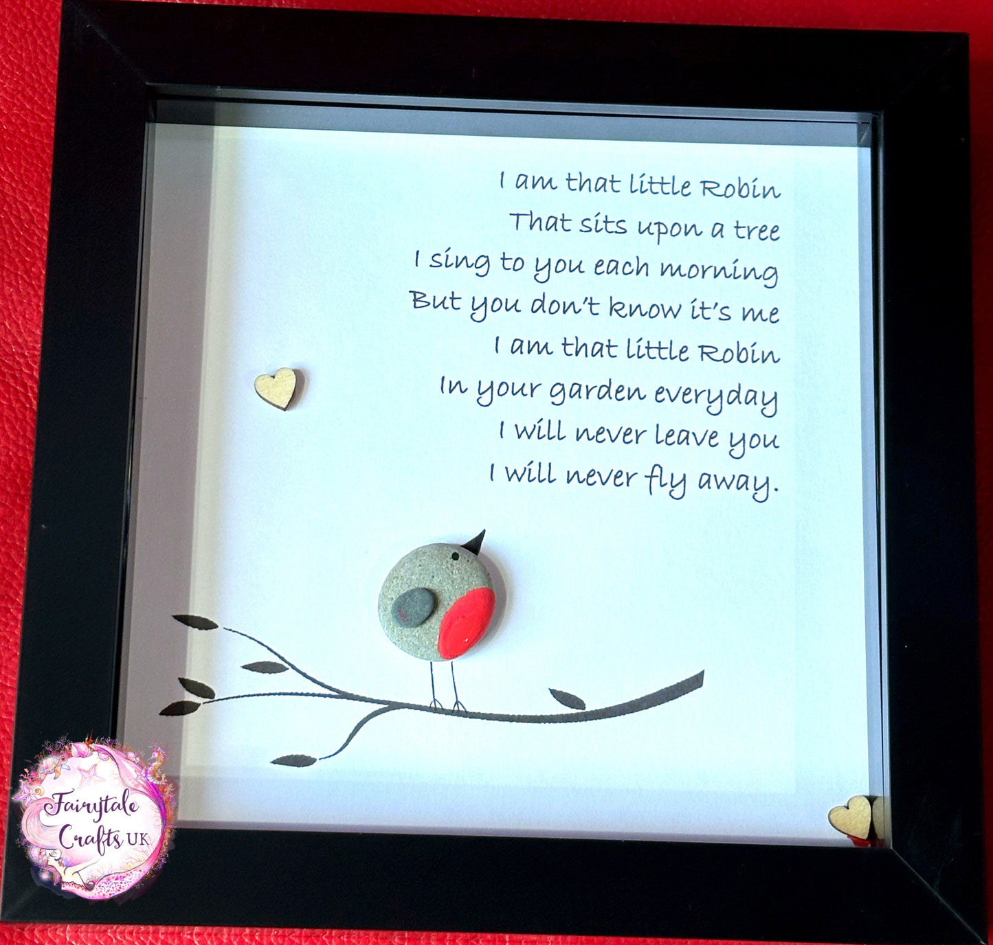 Robin Pebble Art Sympathy Gift: Bereavement Quote, robin pebble art, pebble art robin. Robin gifts, sympathy gifts. Pebble art, sentimental