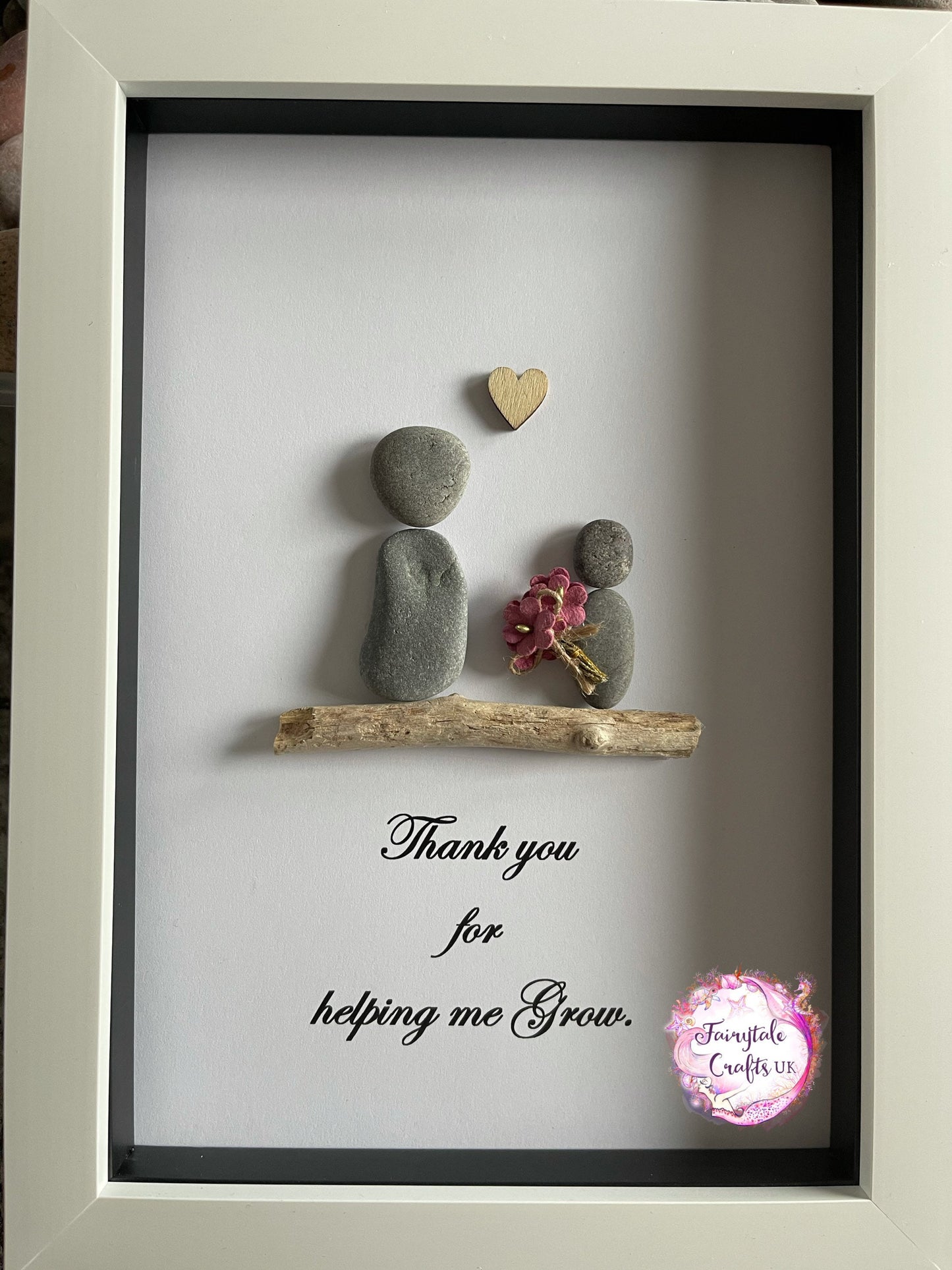 Pebble art teacher gift, thank you gift