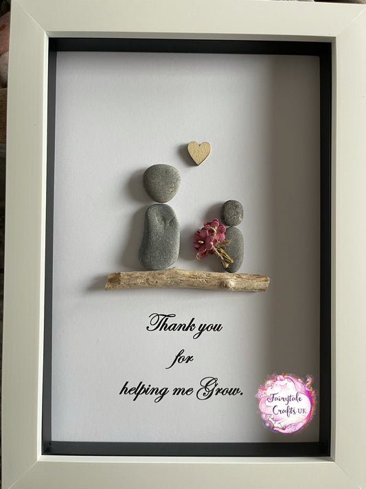 Pebble art teacher gift, thank you gift
