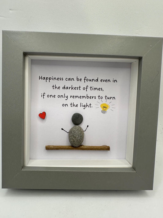 Quote pebble art, pebble art friends, gift, personalised,friend gift, inspirational quote pebble art, postive