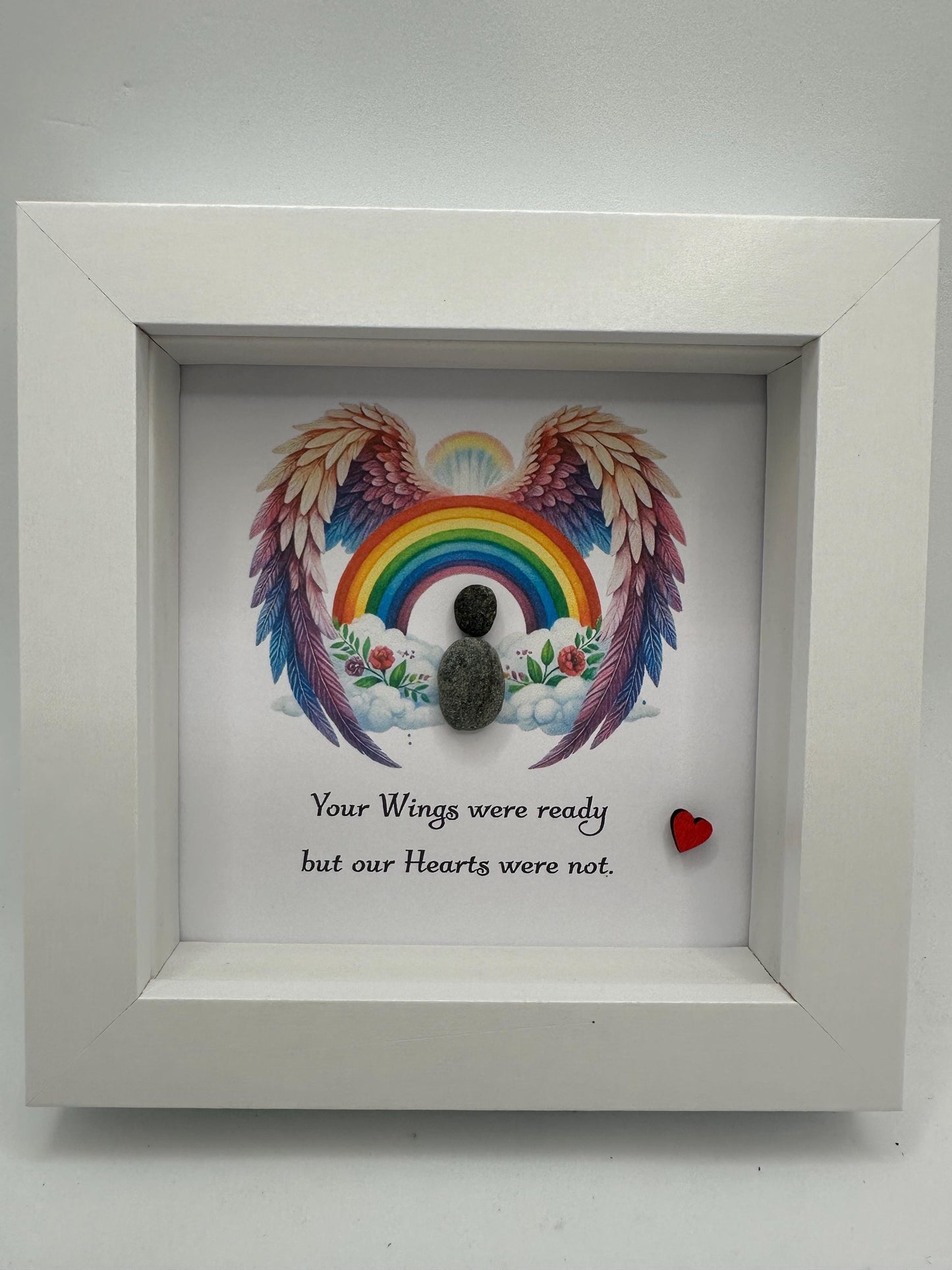 your wings were ready but our hearts were not, sympathy gift, bereavement gift, sympathy card, angel gift, guardian angel, bereavement