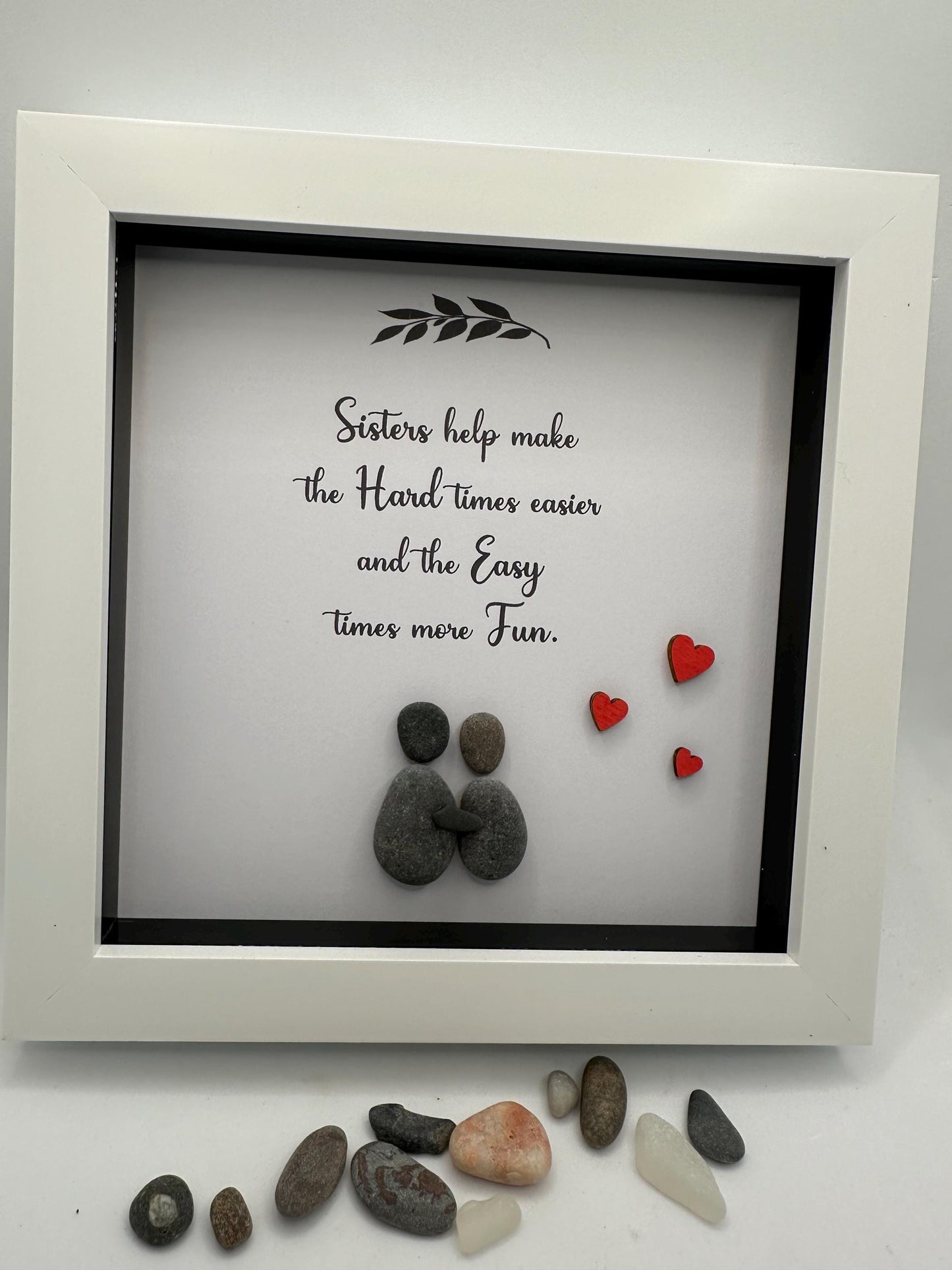 sister pebble art, sister miles apart, sister gift, pebble art sister, sister pebble gift, sisters, sister