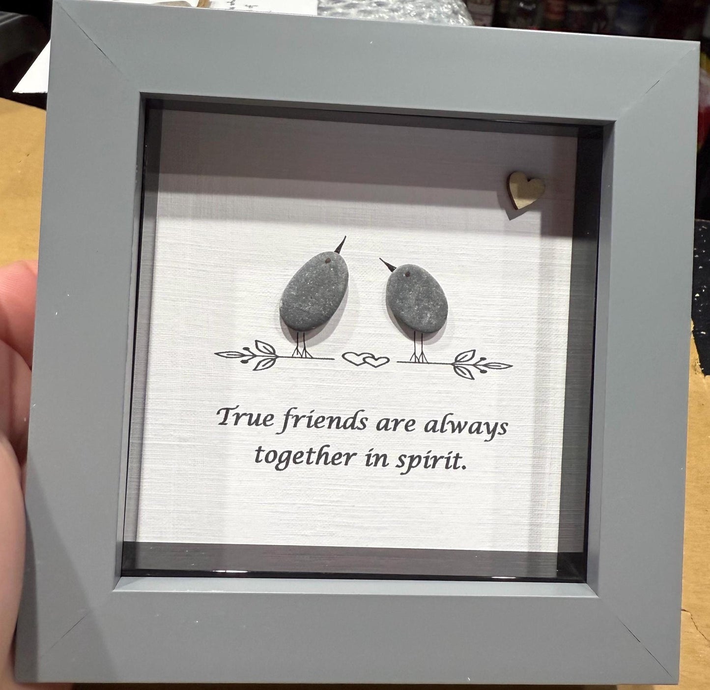 4”x4” friends pebble art, friends are the diamonds, friends, pebble art gift, friend gift, friends