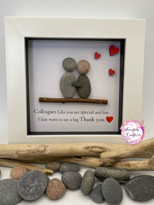 Pebble Art Colleagues Gift: Scottish Thank You, Leaving Present