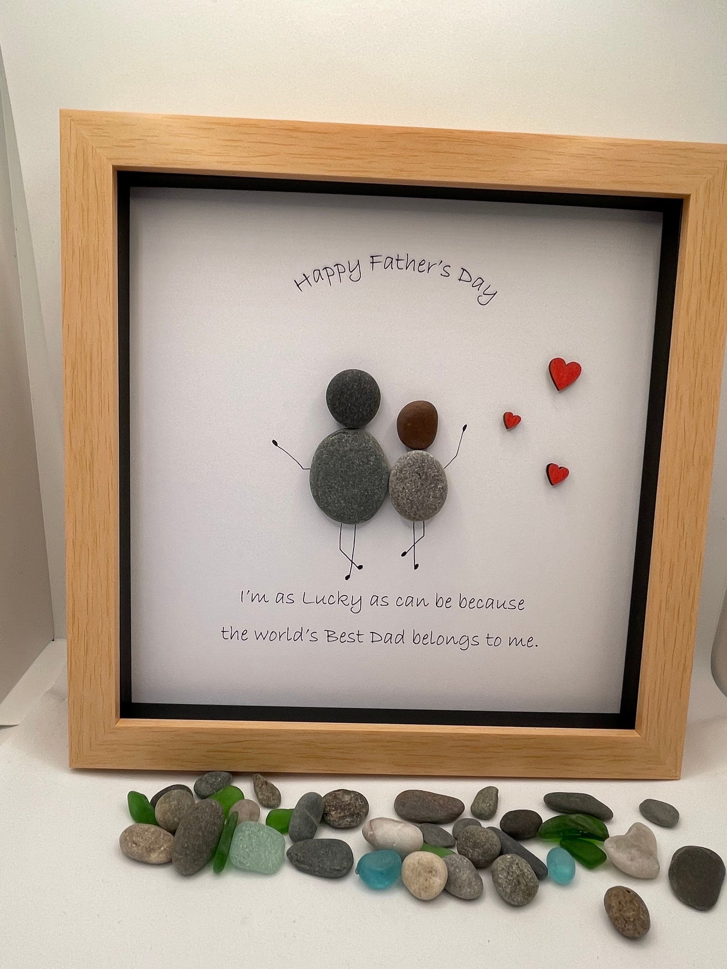 Father’s Day pebble art, worlds best dad gift, Father’s Day pebble art, Father’s Day gift, Father’s Day