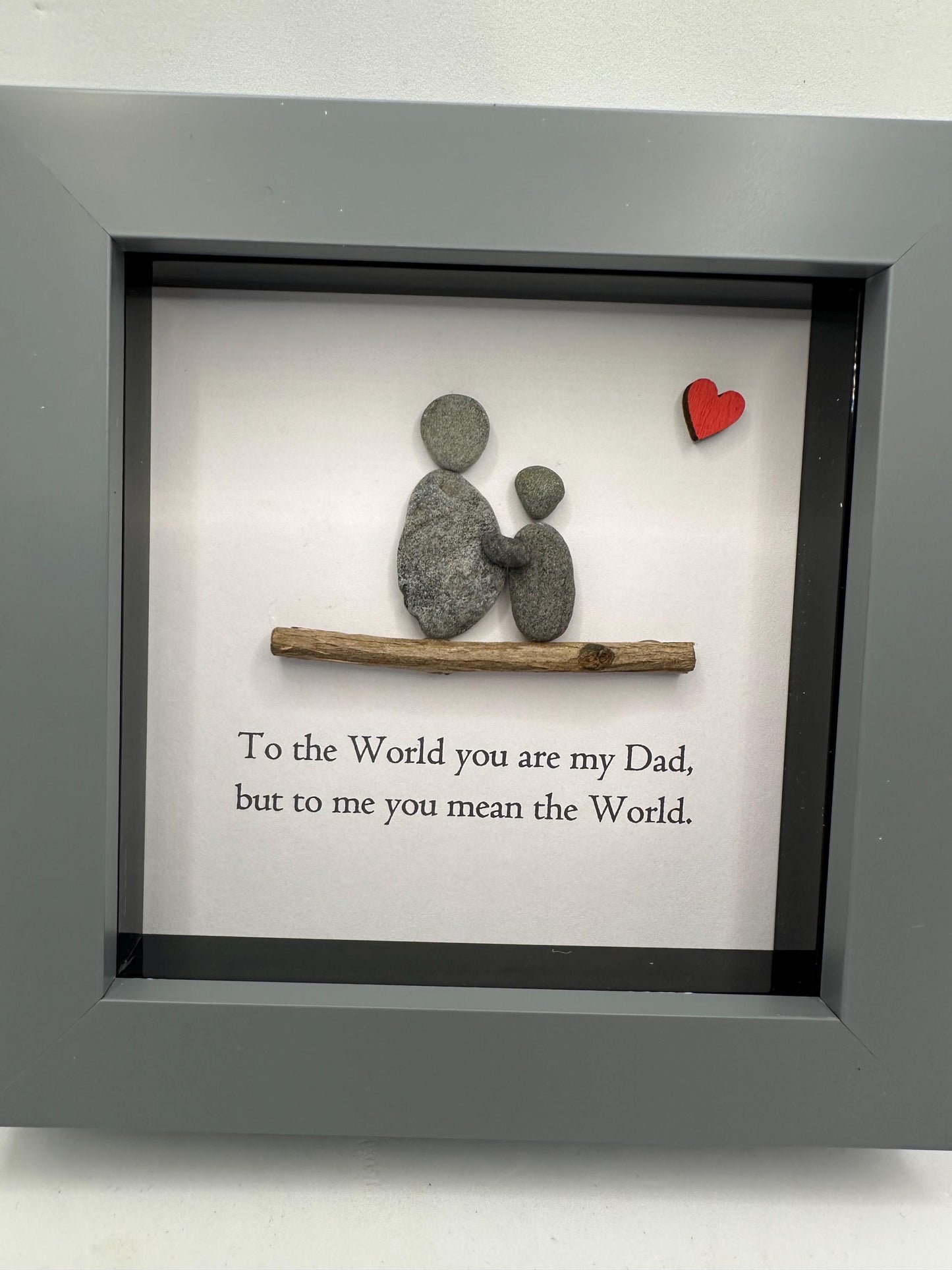 happy Father’s Day pebble art, dad you rock, pebble art father, pebble art dad