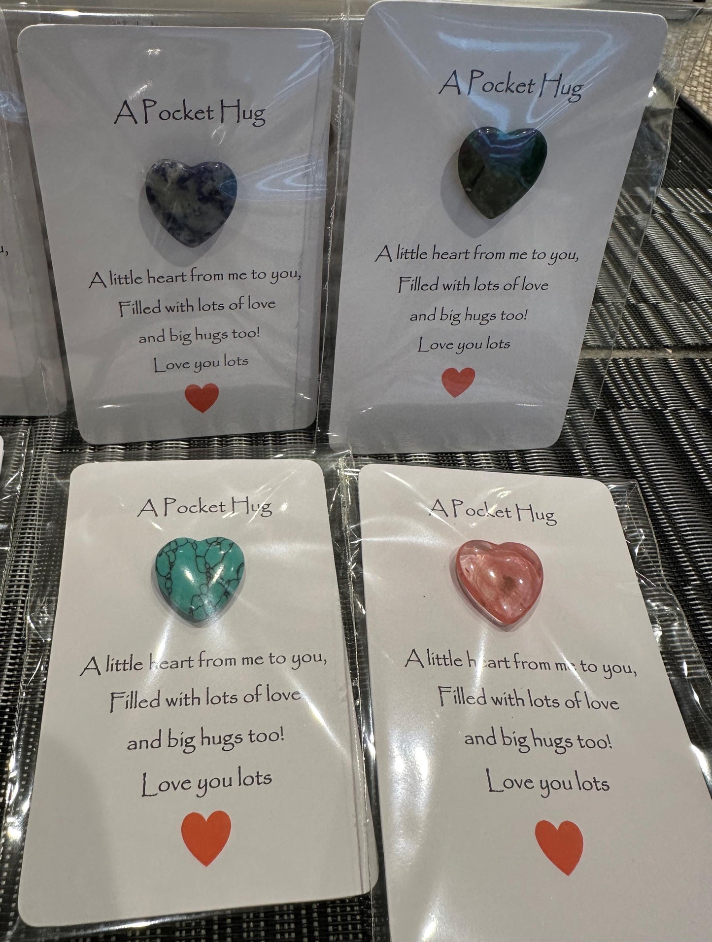 pocket hug healing heart crystals, pocket heart, pocket crystals, pocket hug