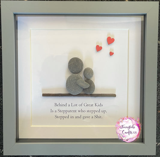 Father’s Day, Father’s Day pebble art, dad pebble art, stepdad, pebble art, Scottish art, dad gifts, family pebble art,