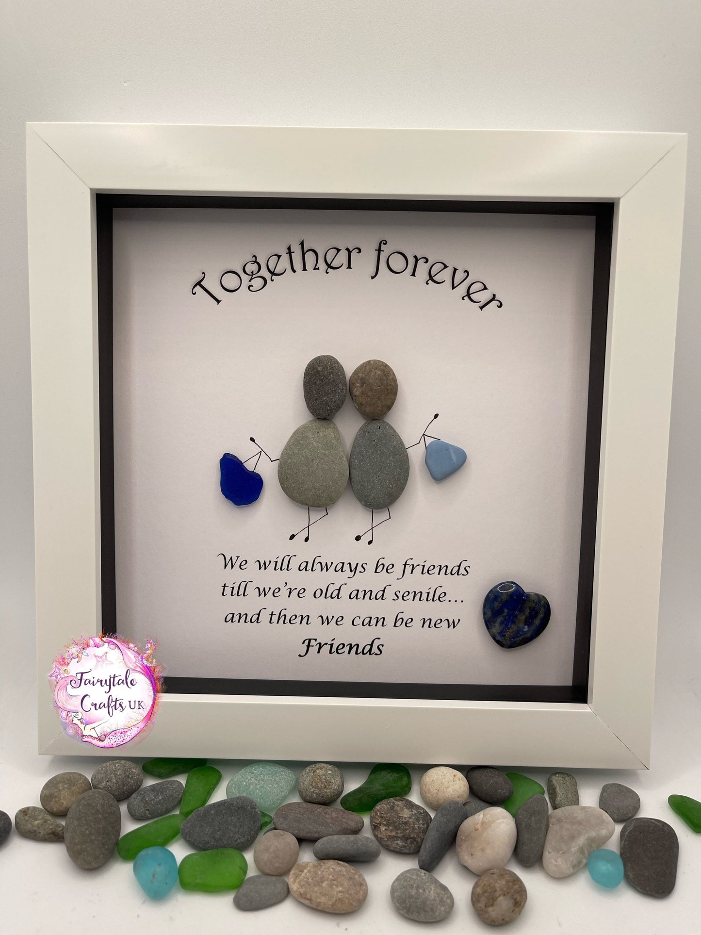 Friends pebble art, friend quote, friends forever, can be personalised, Rock art
