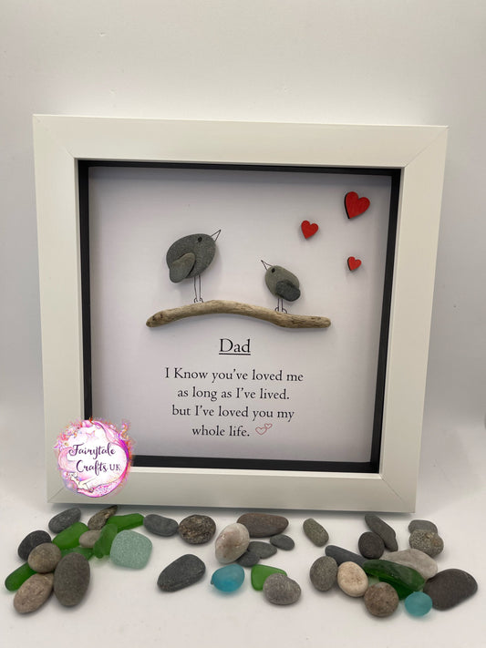 Bird pebble art, Father’s Day gift, Father’s Day pebble art, Father’s Day gift