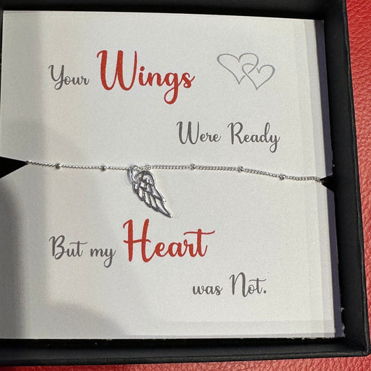 Sterling silver 925 guardian Angel wing  bracelet, angel wing bracelet, guardian angel, Angel wing  sympathy